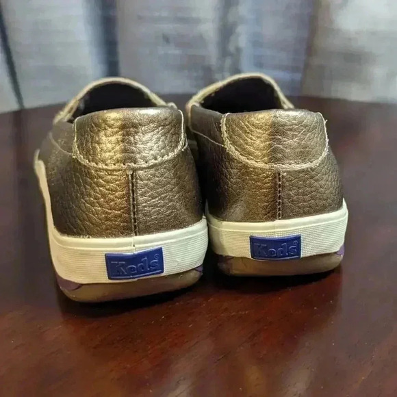 Keds Gold Slip On Loafers Tread Soft Arched Insoles Size 6.5 - Picture 5 of 9